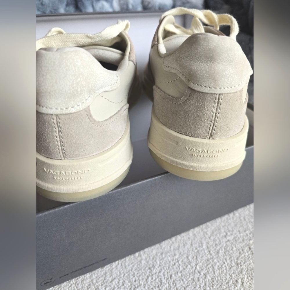 NEW! Vagabond, Selena Sneakers, Off White/Cream Combo, Size 38, NIB! - Picture 10 of 12